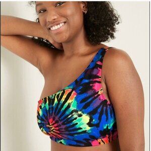 VS PINK GYM TO SWIM ONE SHOULDER BIKINI TOP